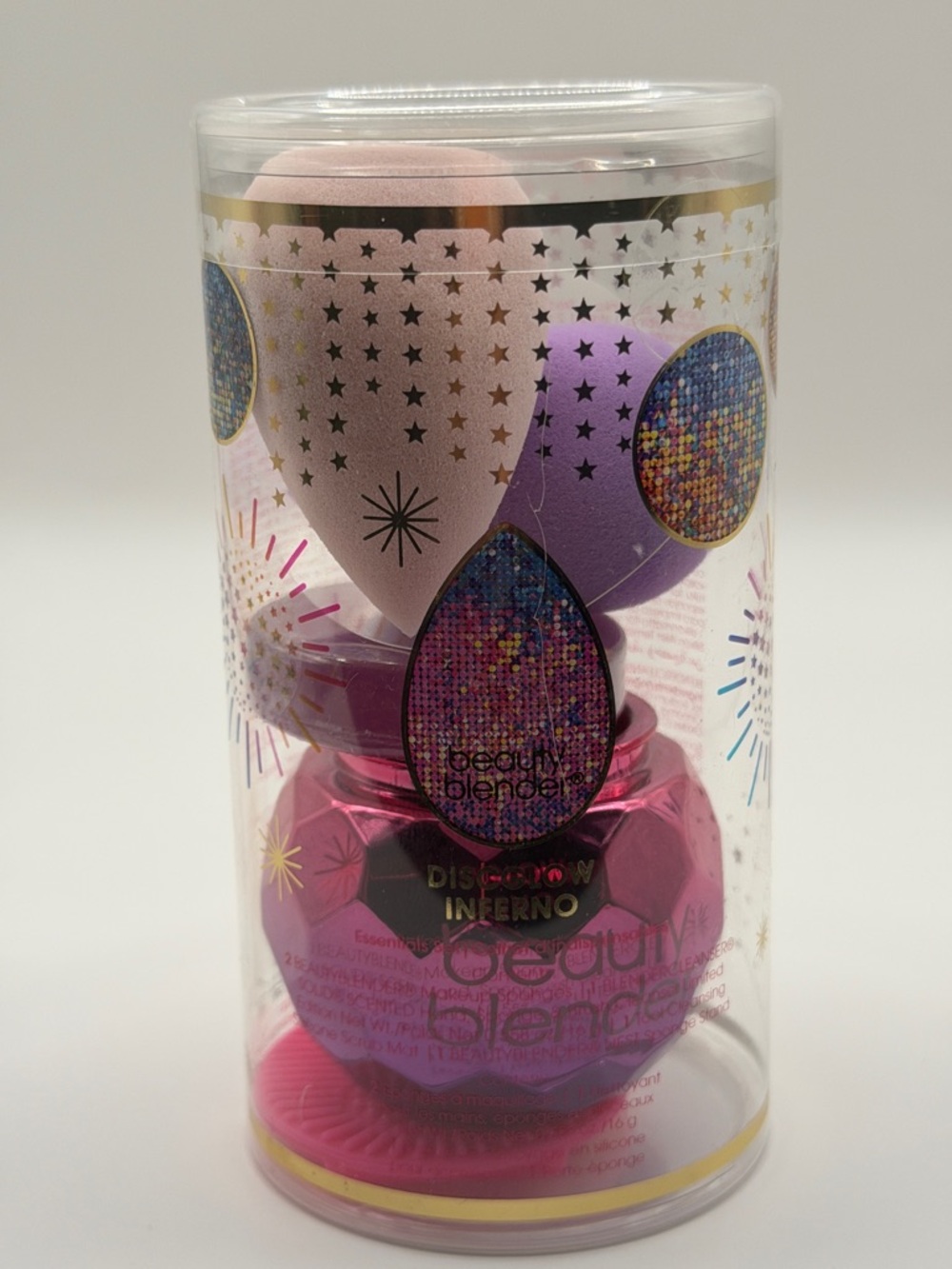 BEAUTYBLENDER LTD ED DISCGLOW INFERNO 5 Pc Set in Rare Color Combo NEW/SEALED!